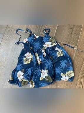 Hawaiian Floral Dress- 3T